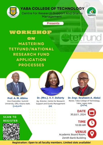 Workshop On Mastering Tetfund/national Research Fund Application Processes.