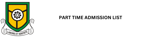 Release Of Part-time Admission List