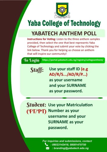 Yabatech Anthem Poll: Make Your Voice Heard!